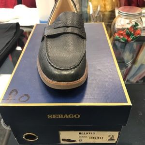 New sebago leather upper in original box